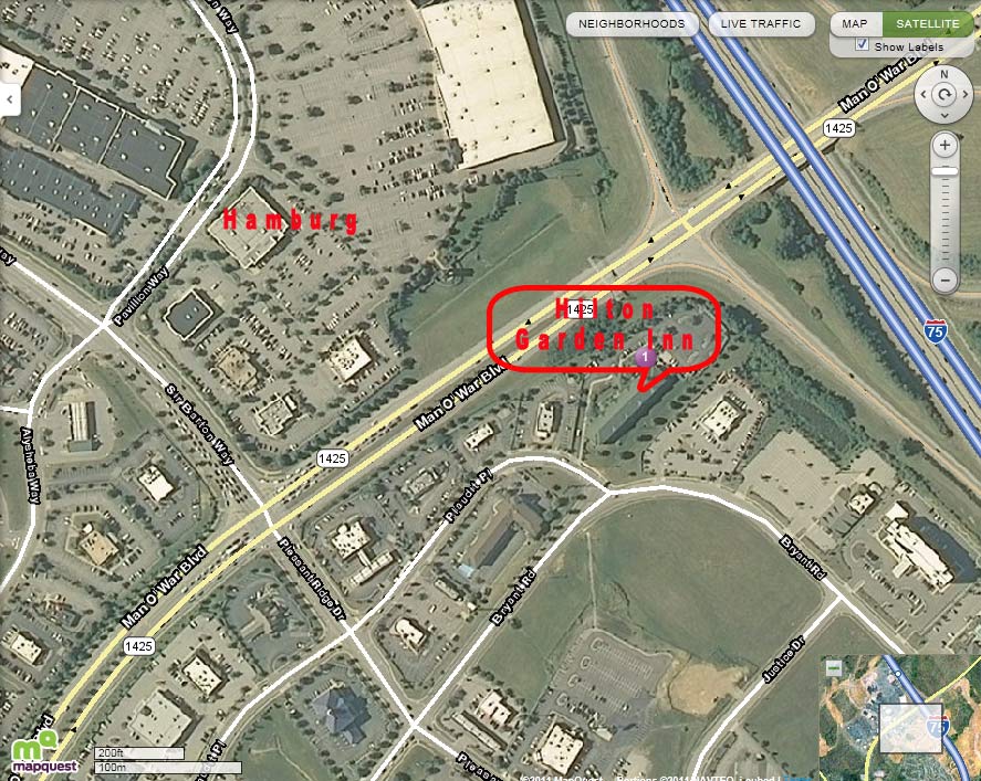 Hilton Garden Inn Map