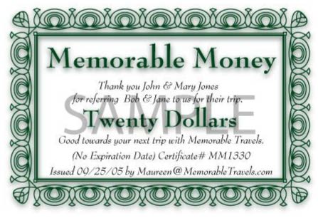 Memorable Money Referral Program